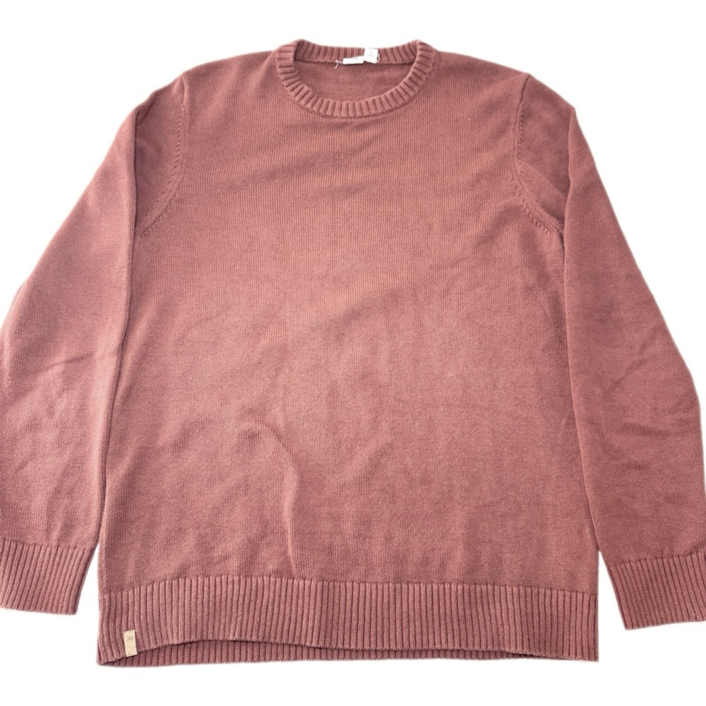 Tentree‎ Men's Crew Neck Sweater M Highline Organic Cotton Knit Jumper Brown